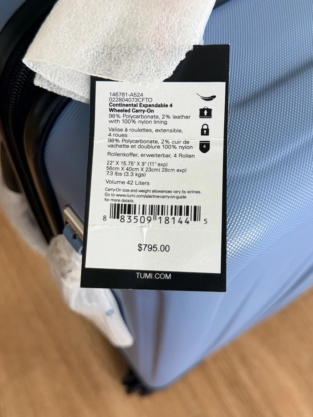TUMI Continental Carry-On